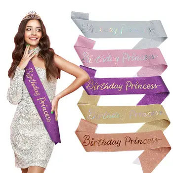 Digital Crown Hair Band with Diamond Headwear for Birthday Party — feature 14