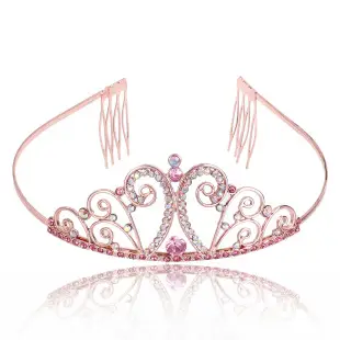 Digital Crown Hair Band with Diamond Headwear for Birthday Party — feature 41
