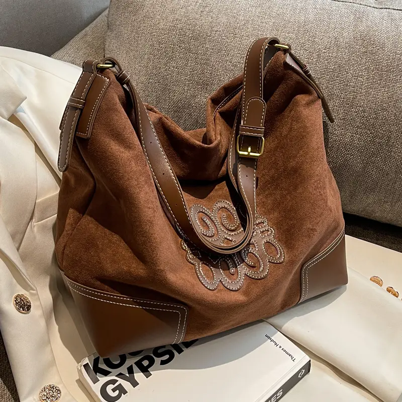 Women's Suede Shoulder Bag 2022 New Fashion - Image 6