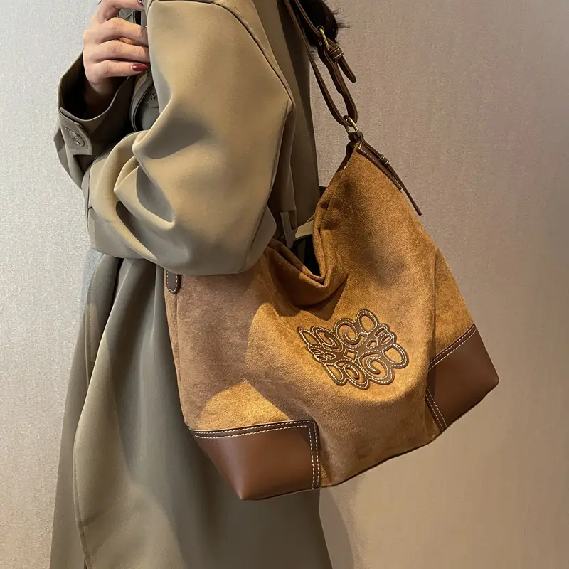 Women's Suede Shoulder Bag 2022 New Fashion - Image 7