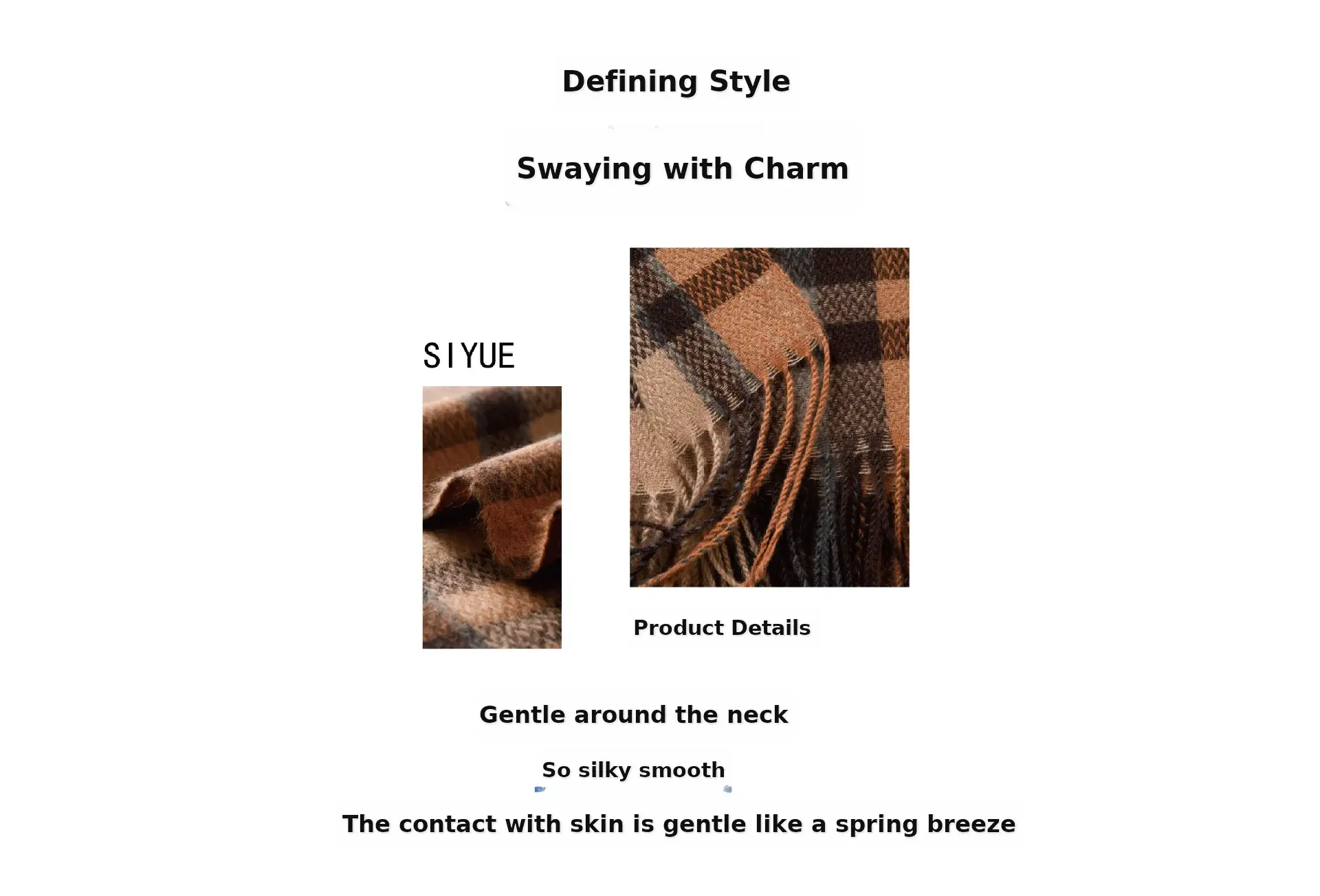 2025 Mid-Length Plaid Cashmere Scarf Women — feature 5