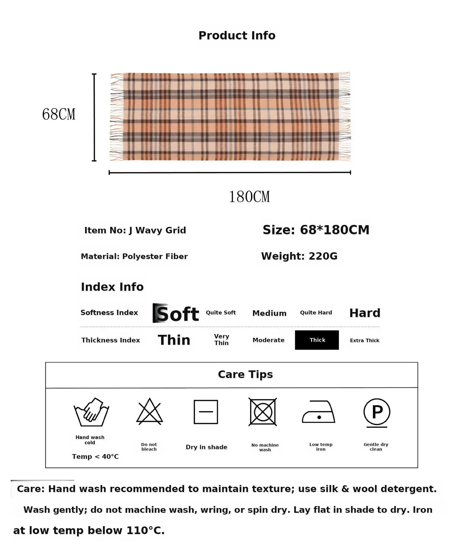 2025 Mid-Length Plaid Cashmere Scarf Women — feature 6
