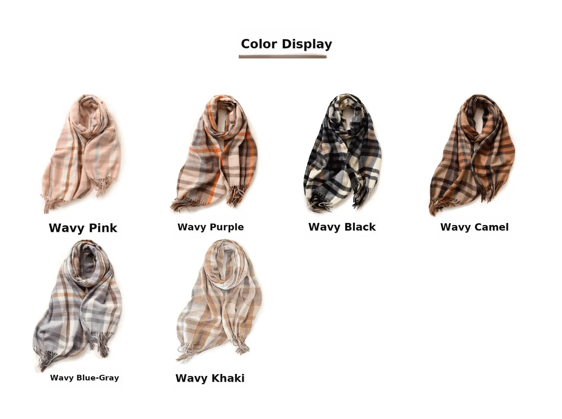 2025 Mid-Length Plaid Cashmere Scarf Women — feature 7
