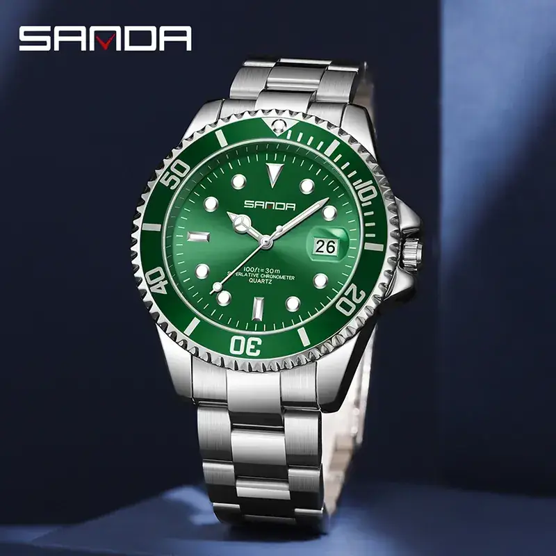 Sanda Green Water Ghost Watch for Men