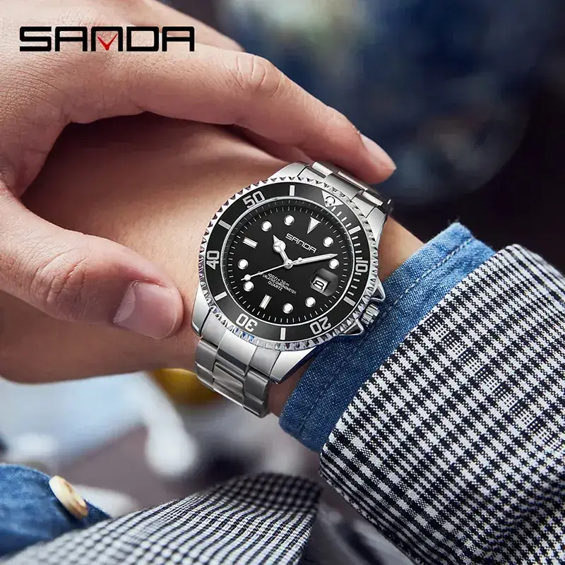 Sanda Green Water Ghost Watch for Men
