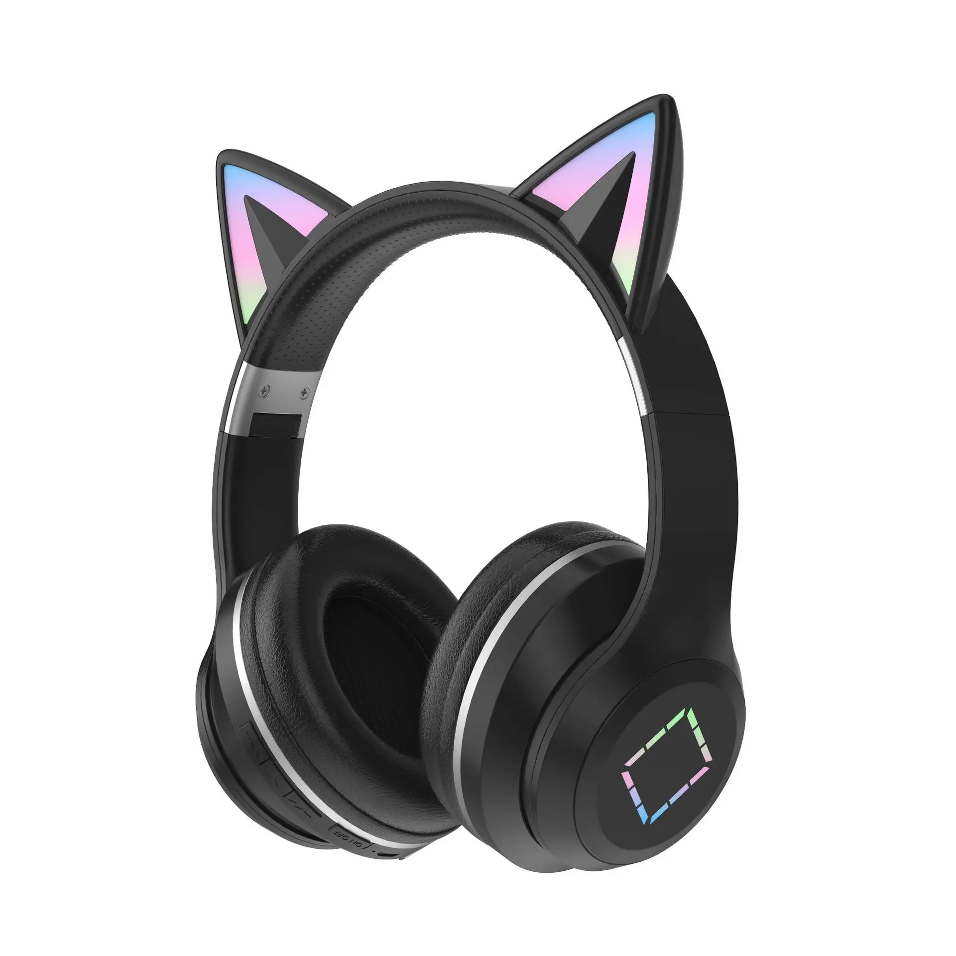 Black (luminous cat ears/support card insertion/online lectures)