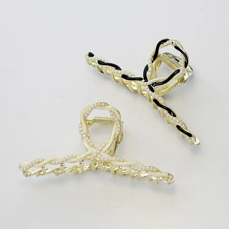 Alloy Tulip Hair Clips Large Volume Women's Back Head Floral - Image 16