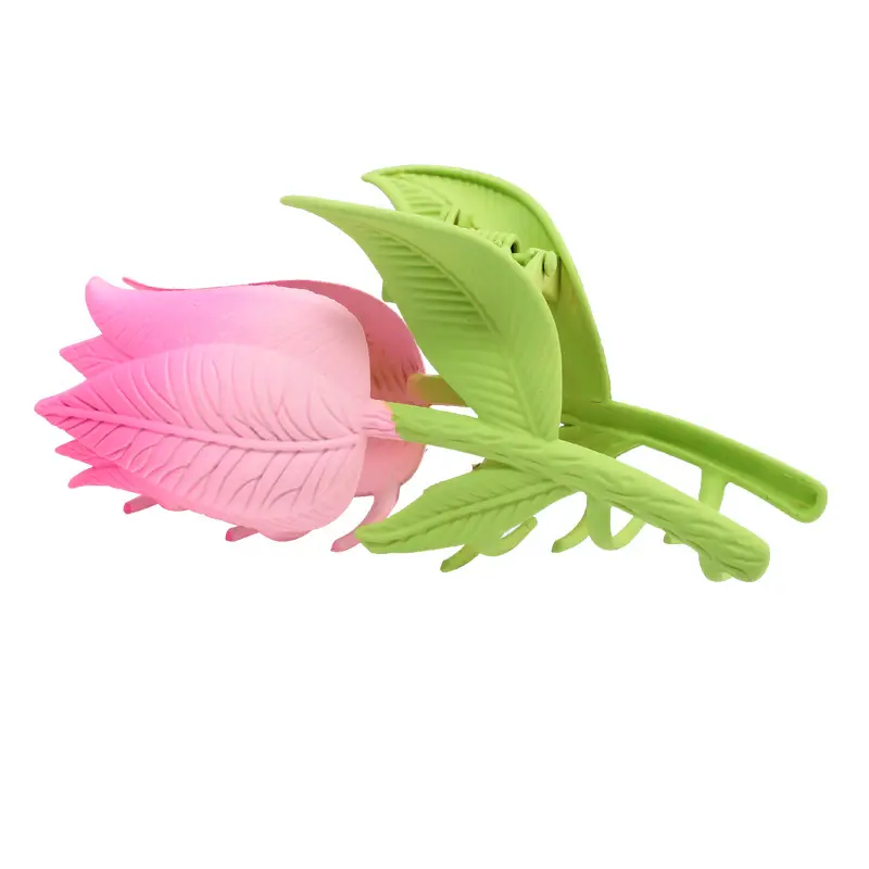 Alloy Tulip Hair Clips Large Volume Women's Back Head Floral - Image 17