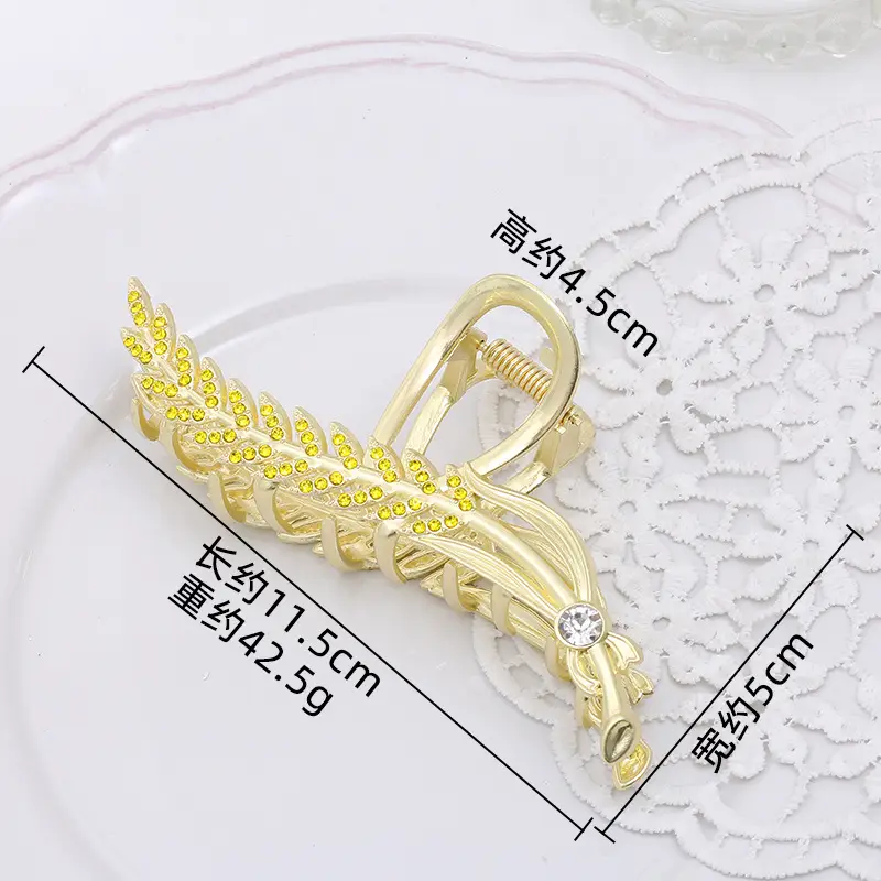 Alloy Tulip Hair Clips Large Volume Women's Back Head Floral - Image 12