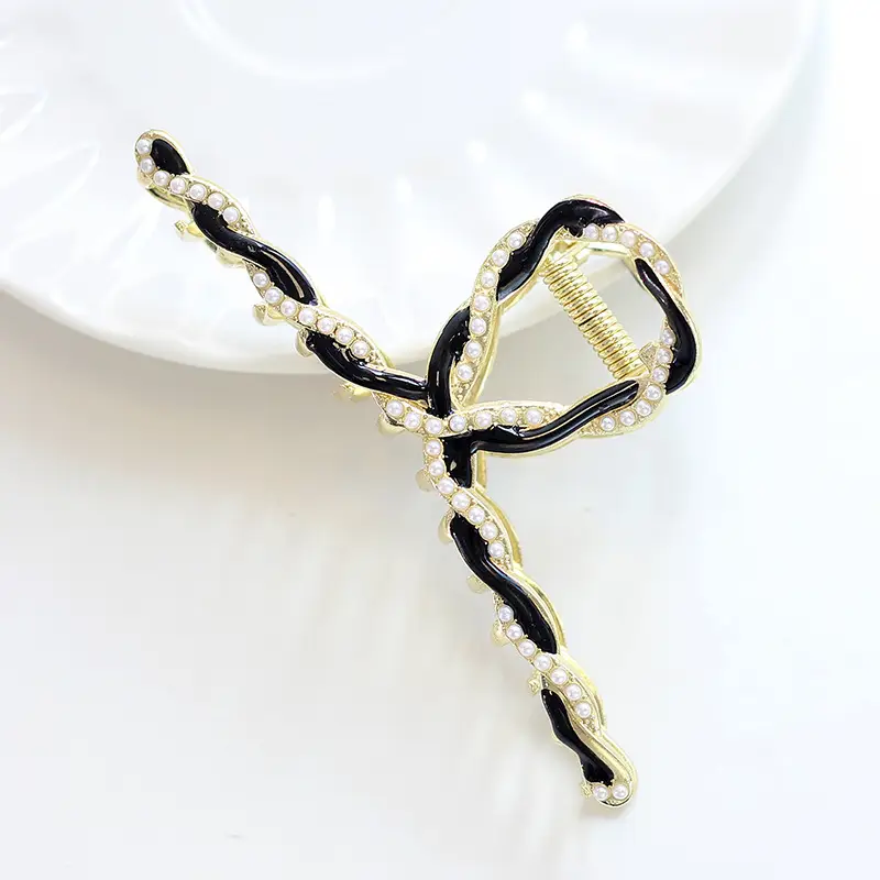 Alloy Tulip Hair Clips Large Volume Women's Back Head Floral - Image 7