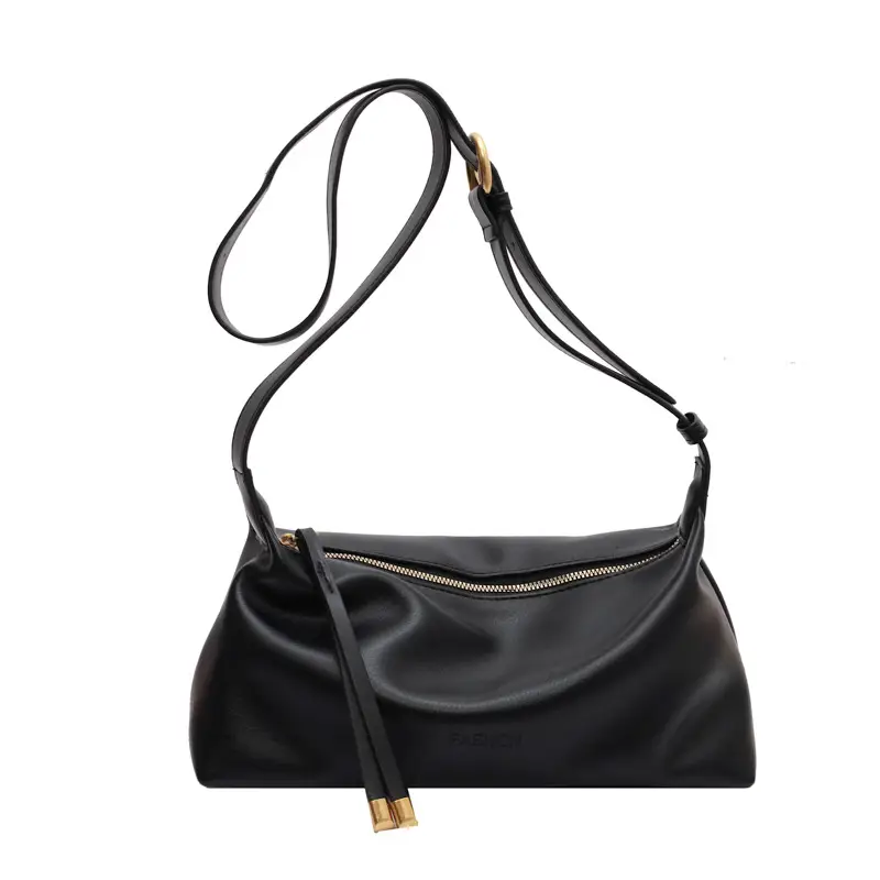 Black Leather Crossbody Bag for Women 2022