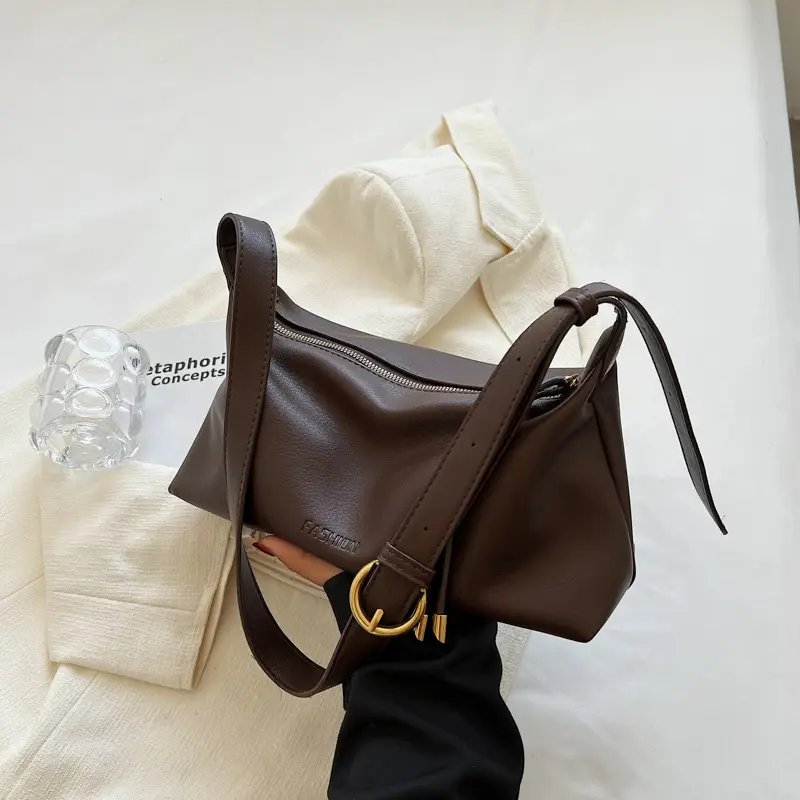 Black Leather Crossbody Bag for Women 2022