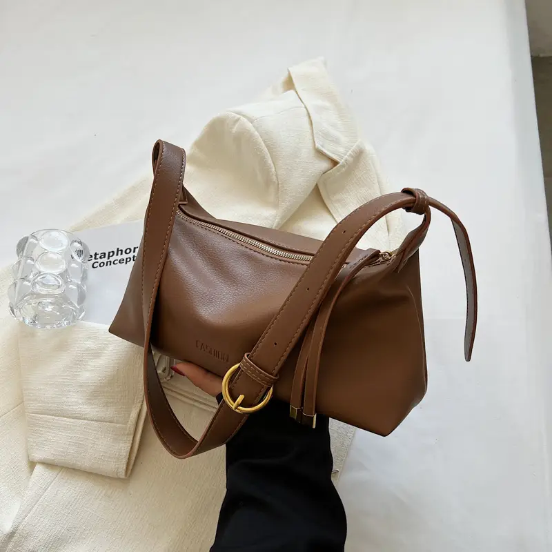 Black Leather Crossbody Bag for Women 2022