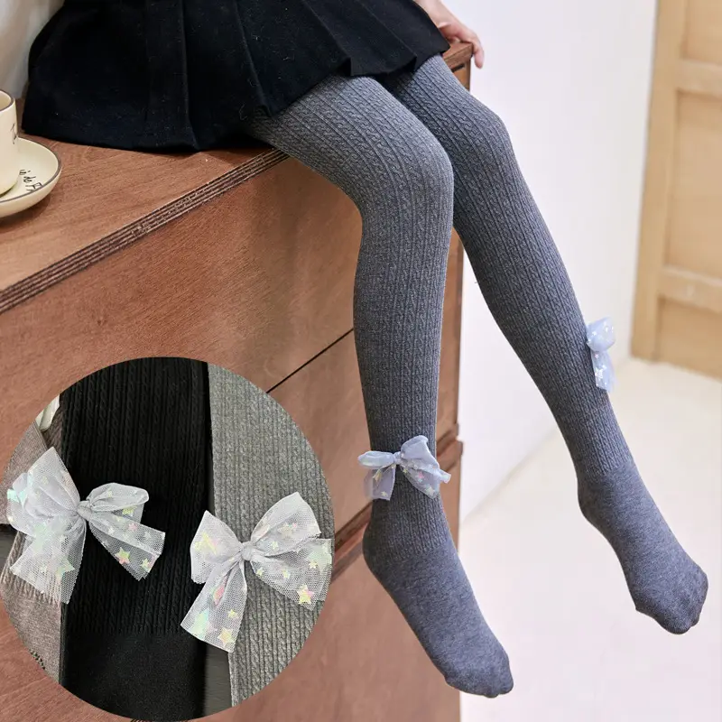 Girls Fleece Leggings Autumn Winter Medium - Image 4