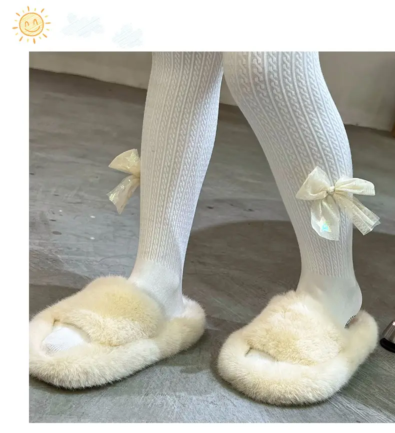 Girls Fleece Leggings Autumn Winter Medium — feature 12