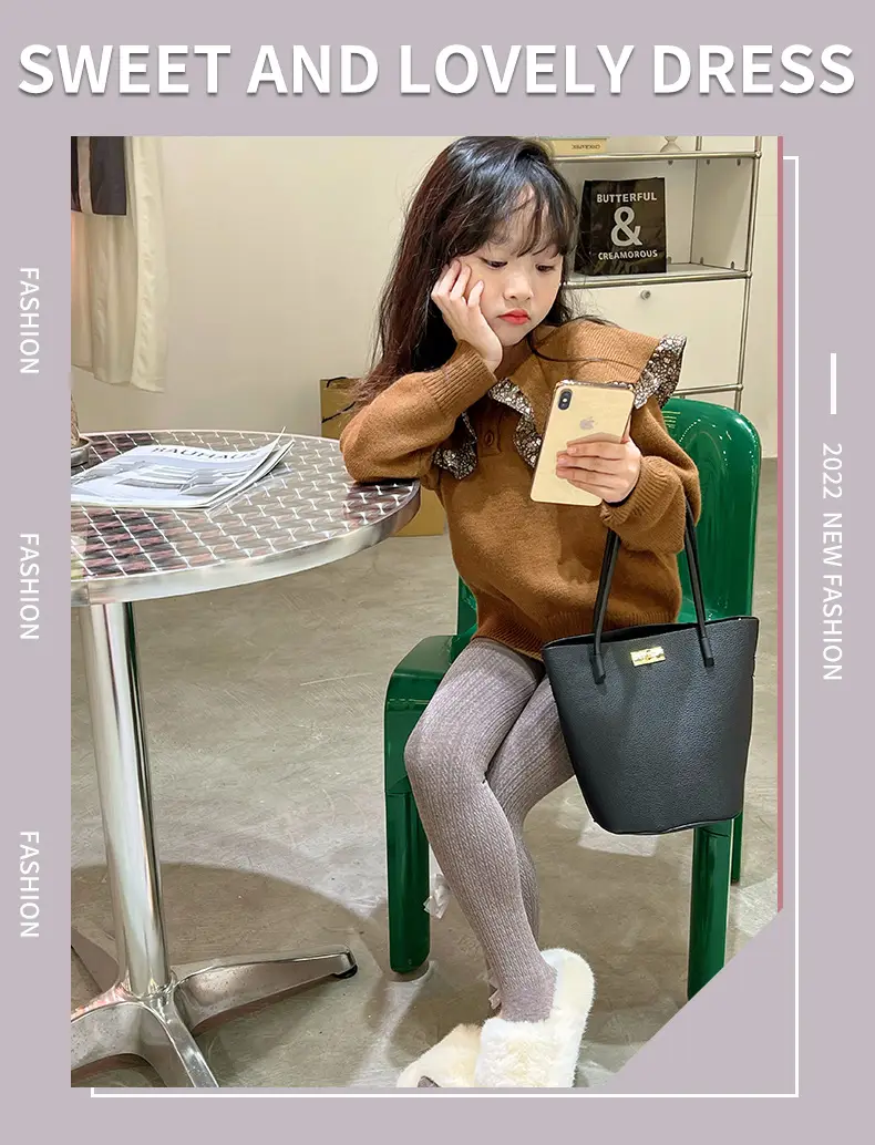 Girls Fleece Leggings Autumn Winter Medium — feature 2