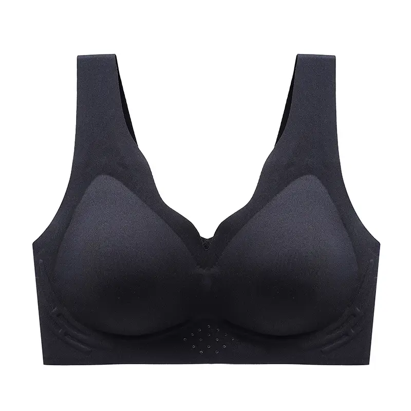 Black Fixed Cup Push Up Bra for Women - Image 5
