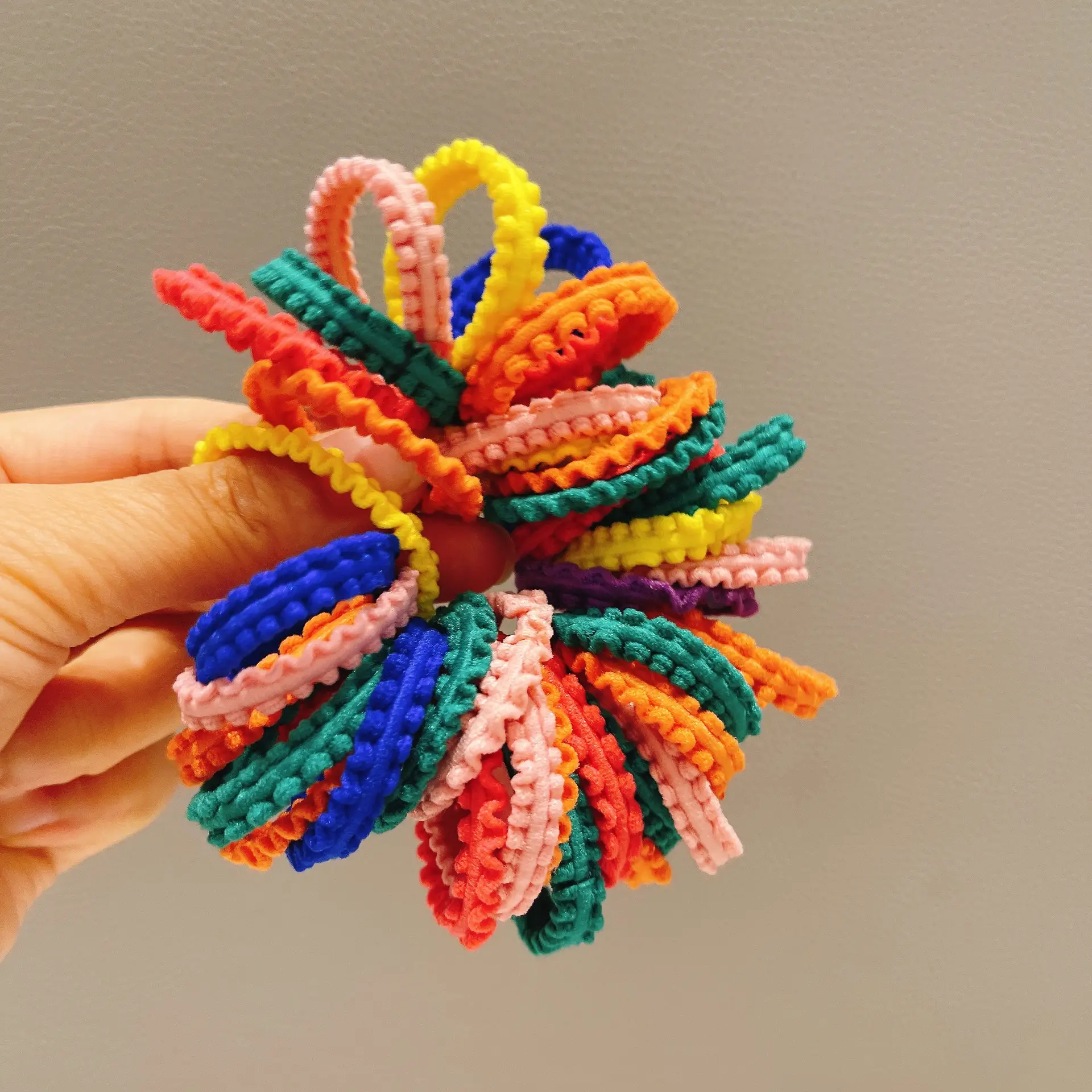 Kids Rainbow Rubber Hair Band for Girls - Image 16