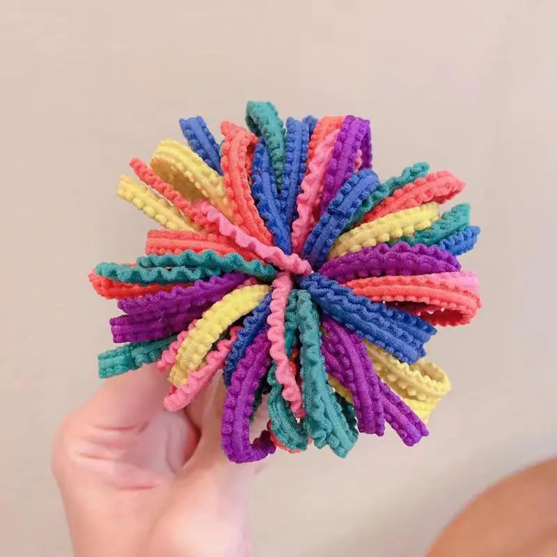 Kids Rainbow Rubber Hair Band for Girls - Image 3