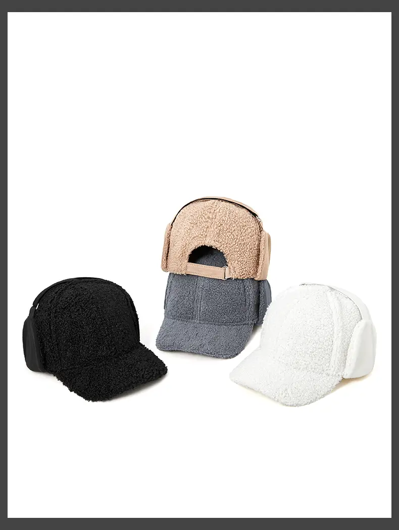 Autumn Winter Wool Cap for Men Women Windproof Warm — feature 13