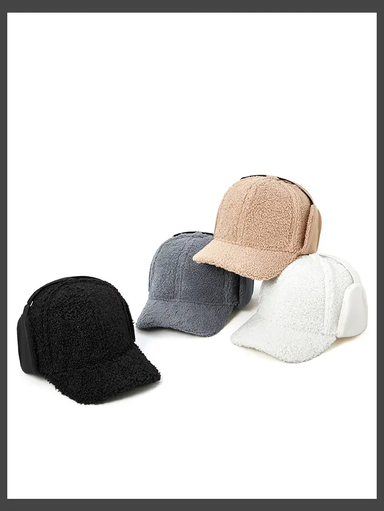 Autumn Winter Wool Cap for Men Women Windproof Warm — feature 14