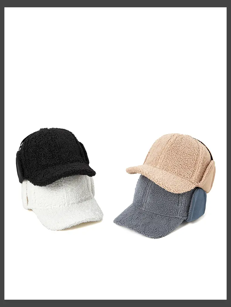 Autumn Winter Wool Cap for Men Women Windproof Warm — feature 16