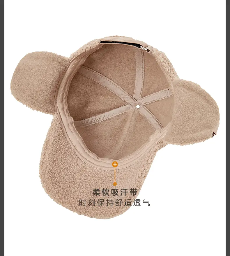 Autumn Winter Wool Cap for Men Women Windproof Warm — feature 20