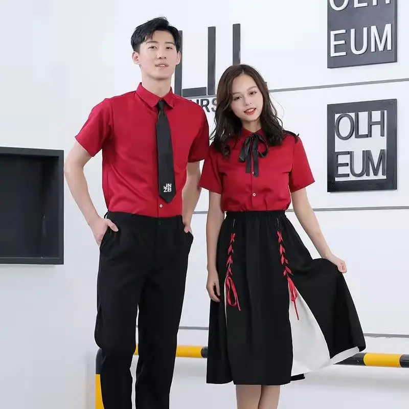 Red Bow Neck School Uniform Set for Girls - Image 17