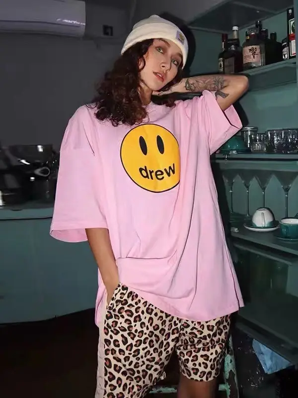 Purple Smiley Cotton T-Shirt for Men - Image 26