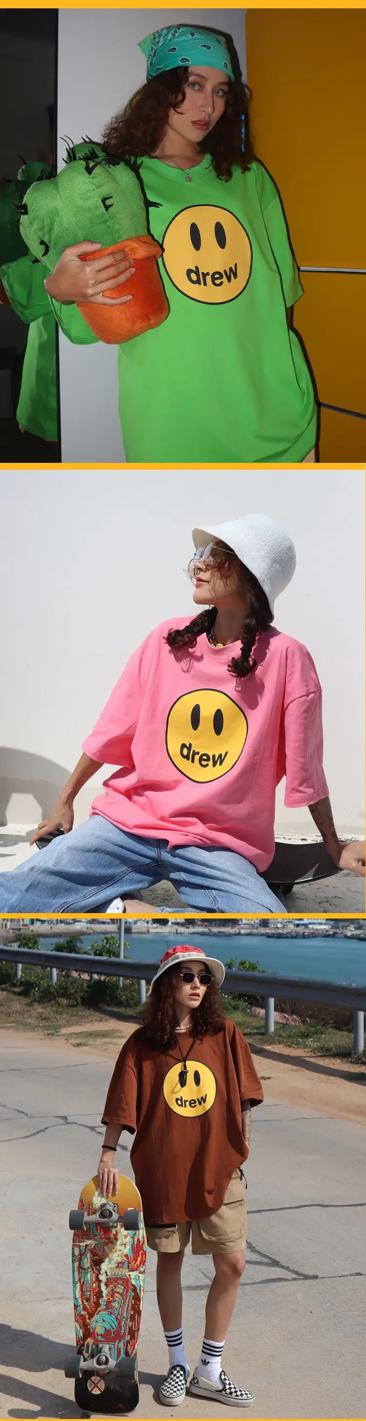 Purple Smiley Cotton T-Shirt for Men — feature 4