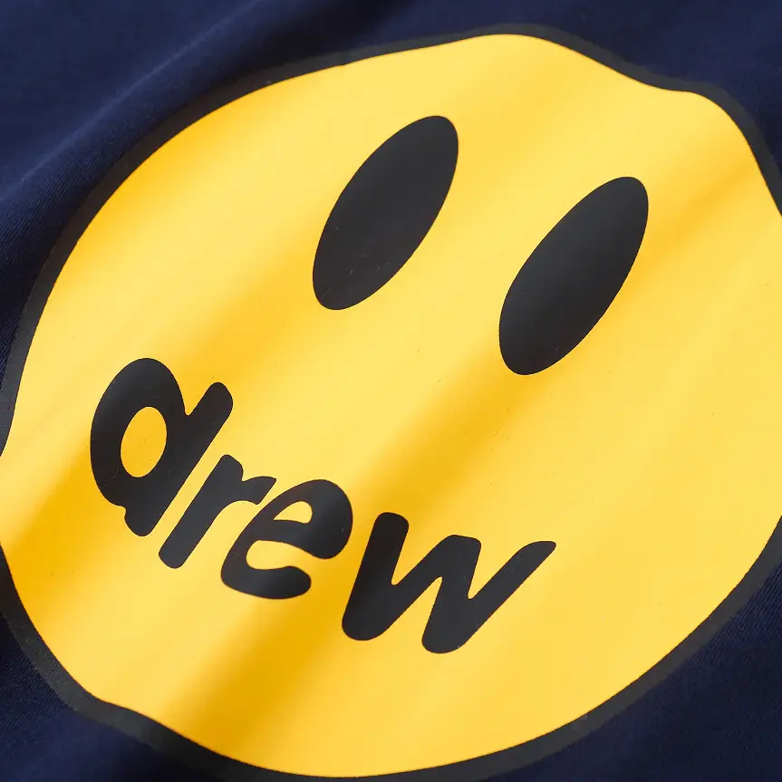 Purple Smiley Cotton T-Shirt for Men — feature 9