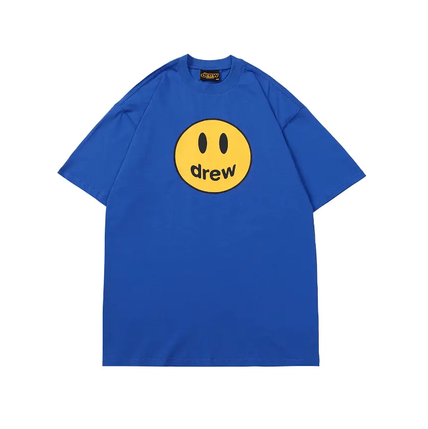 Purple Smiley Cotton T-Shirt for Men - Image 3