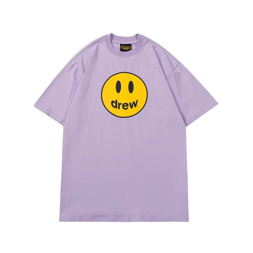 Purple Smiley Cotton T-Shirt for Men - Image 7