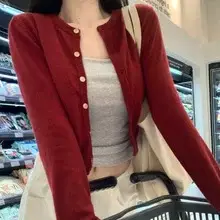Women's V-Neck Knit Cardigan Autumn Winter 2025 — feature 15