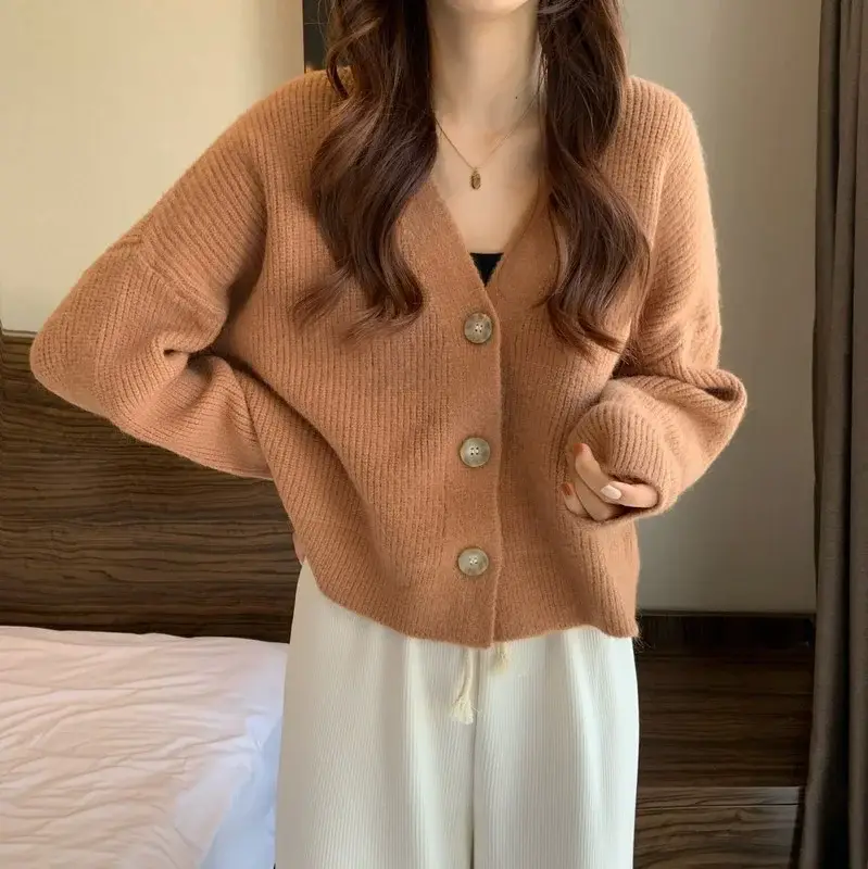 Women's V-Neck Knit Cardigan Autumn Winter 2025 — feature 38