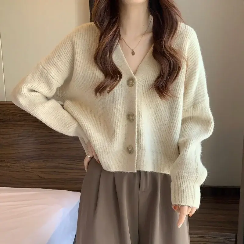 Women's V-Neck Knit Cardigan Autumn Winter 2025 — feature 41
