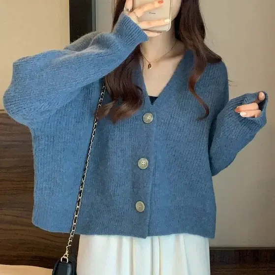Women's V-Neck Knit Cardigan Autumn Winter 2025 — feature 45