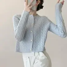 Women's V-Neck Knit Cardigan Autumn Winter 2025 — feature 7