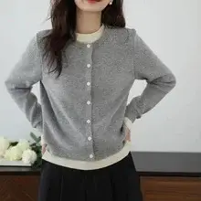 Women's V-Neck Knit Cardigan Autumn Winter 2025 — feature 9