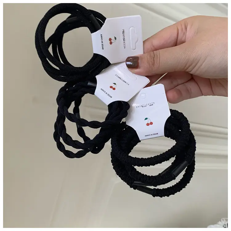 4-Root Thickened Hair Band Black Women's Fashion - Image 6