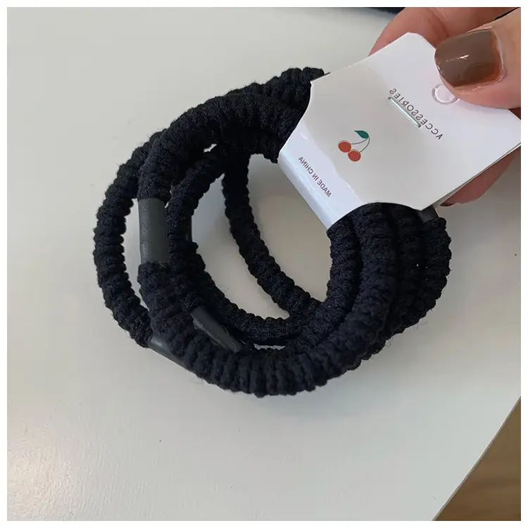 4-Root Thickened Hair Band Black Women's Fashion - Image 2
