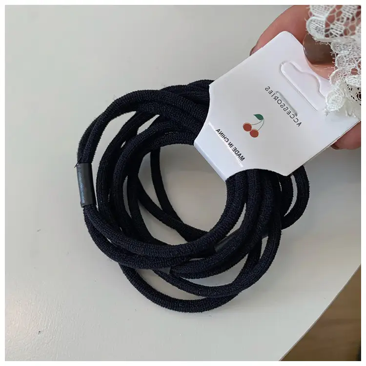 4-Root Thickened Hair Band Black Women's Fashion - Image 4