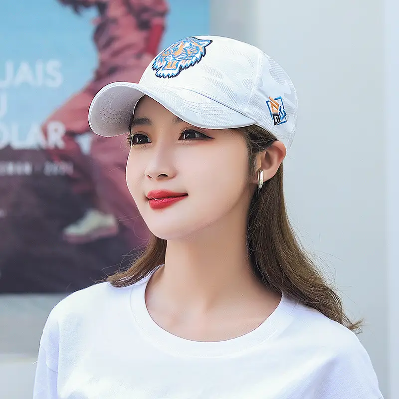 Tiger Head Camo Cap Men Women Spring Autumn - Image 6