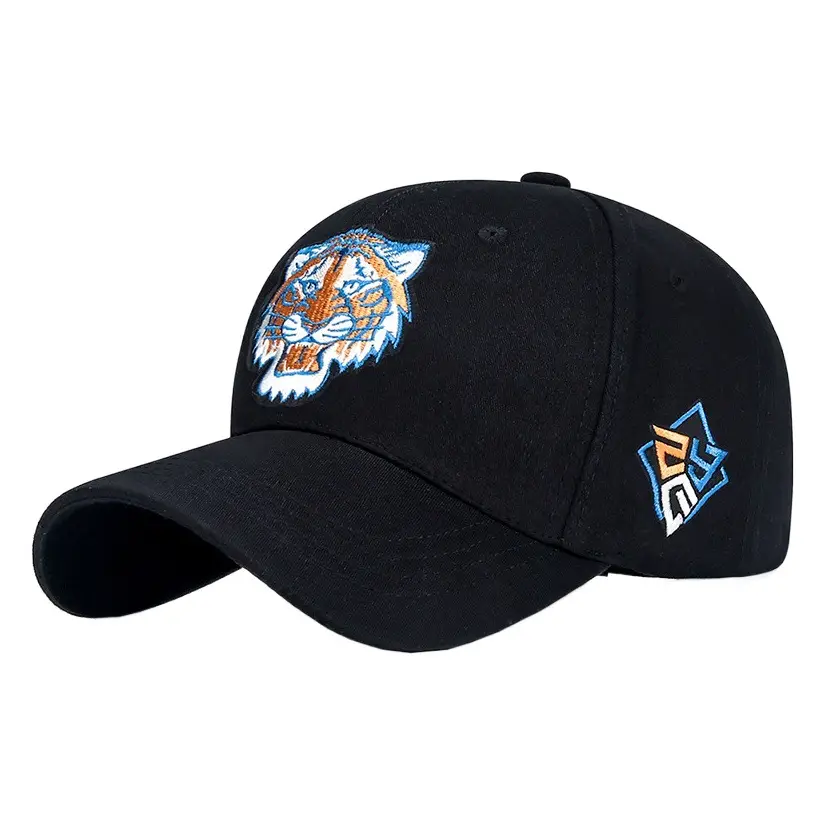 Tiger Head Camo Cap Men Women Spring Autumn