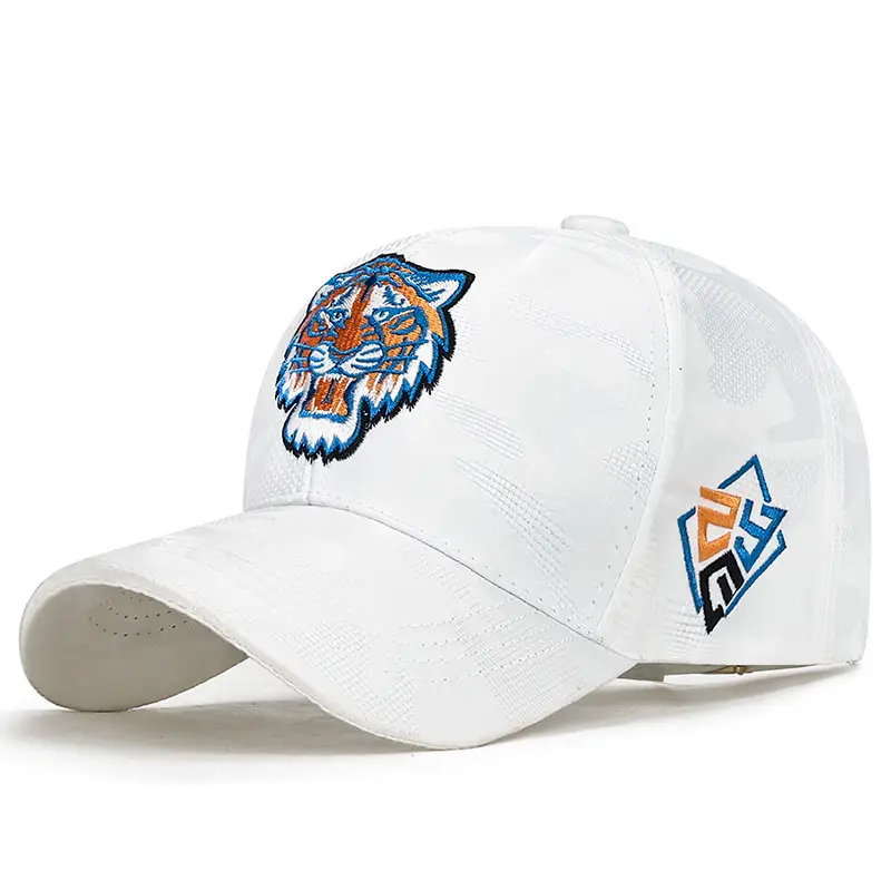 Tiger Head Camo Cap Men Women Spring Autumn - Image 2