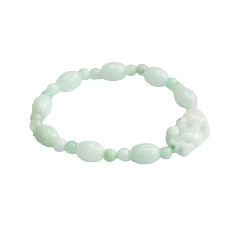 Guan Yu Jadeite Bracelet Green Natural Grade - Image 5