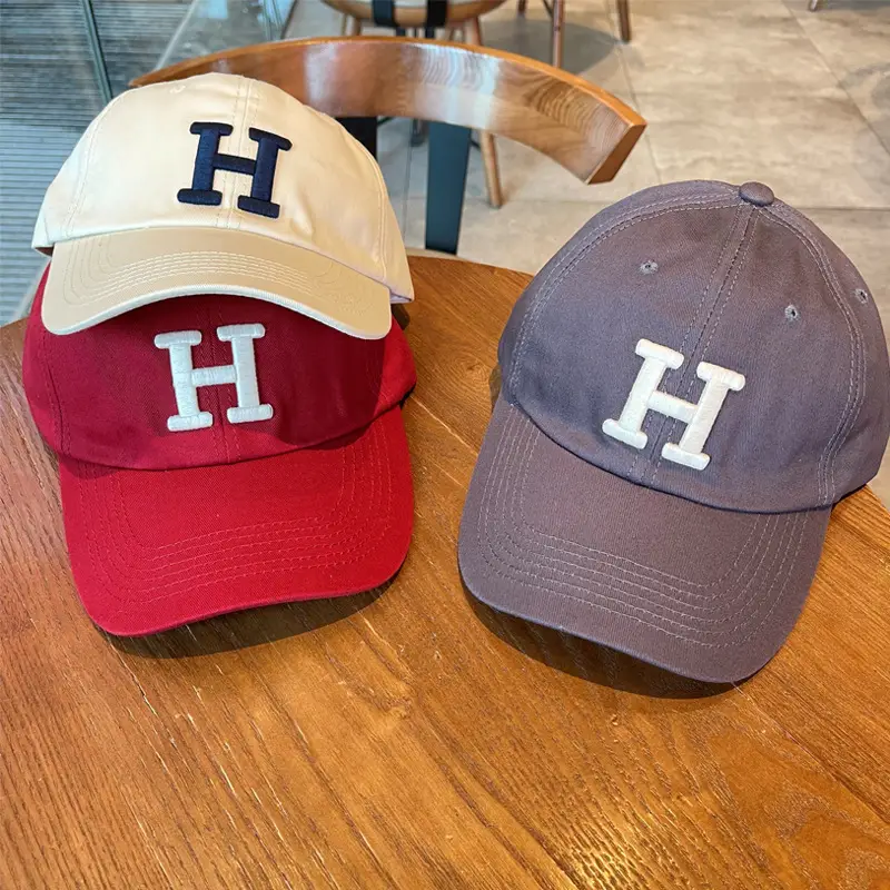 Women Oversized Black H Cap Korean Style - Image 10