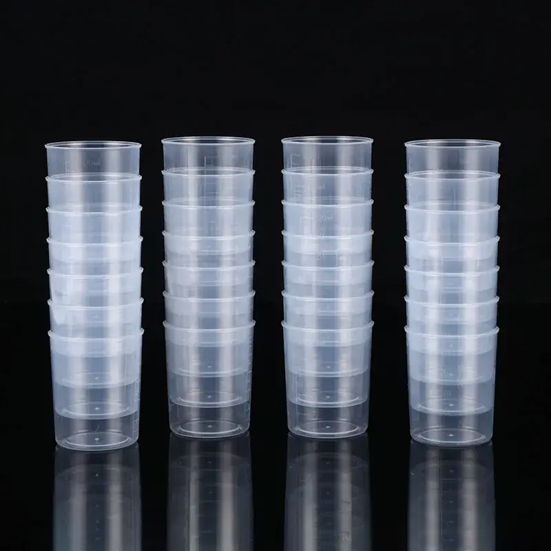 100ml Transparent Plastic Measuring Cups for Science Experiments - Image 4