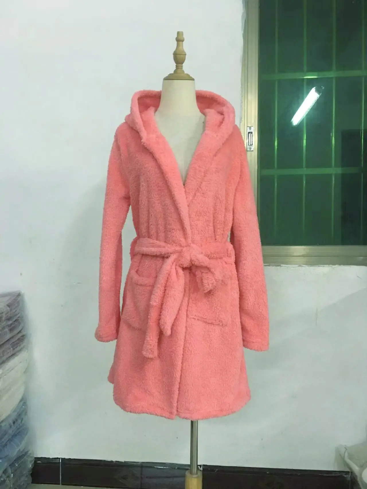 Warm Plush Hooded Cardigan Coat for Women Multi Color