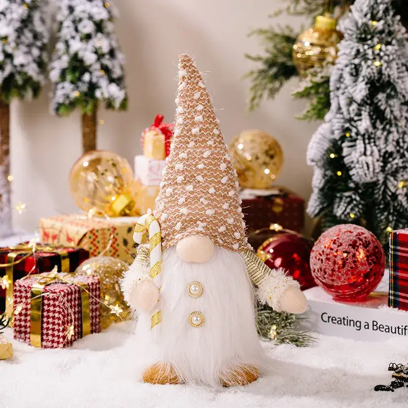 Christmas Rudolph Doll Plush Hat Decor Set - Image 2